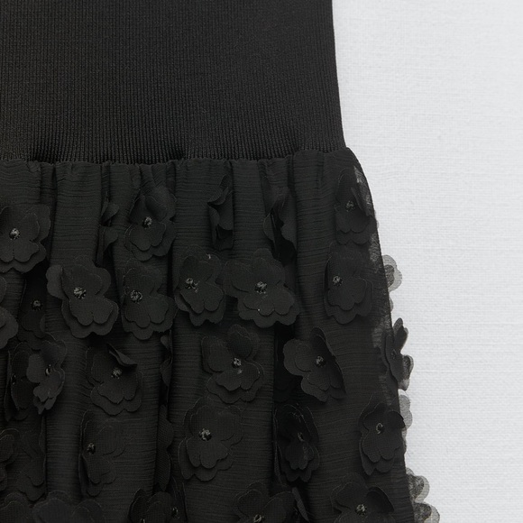 Zara Knit Floral Dress - Picture 3 of 3